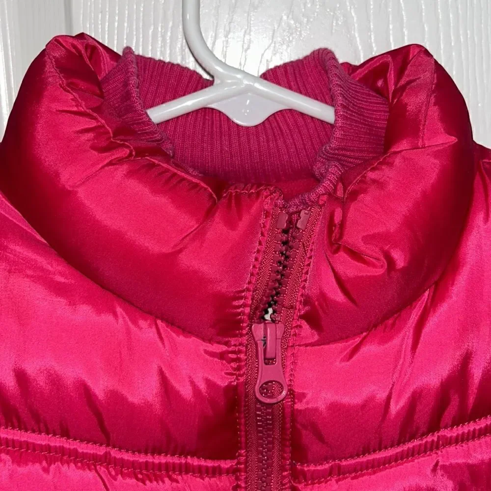 Old Navy Pink/Red Puffer Vest (Size large)